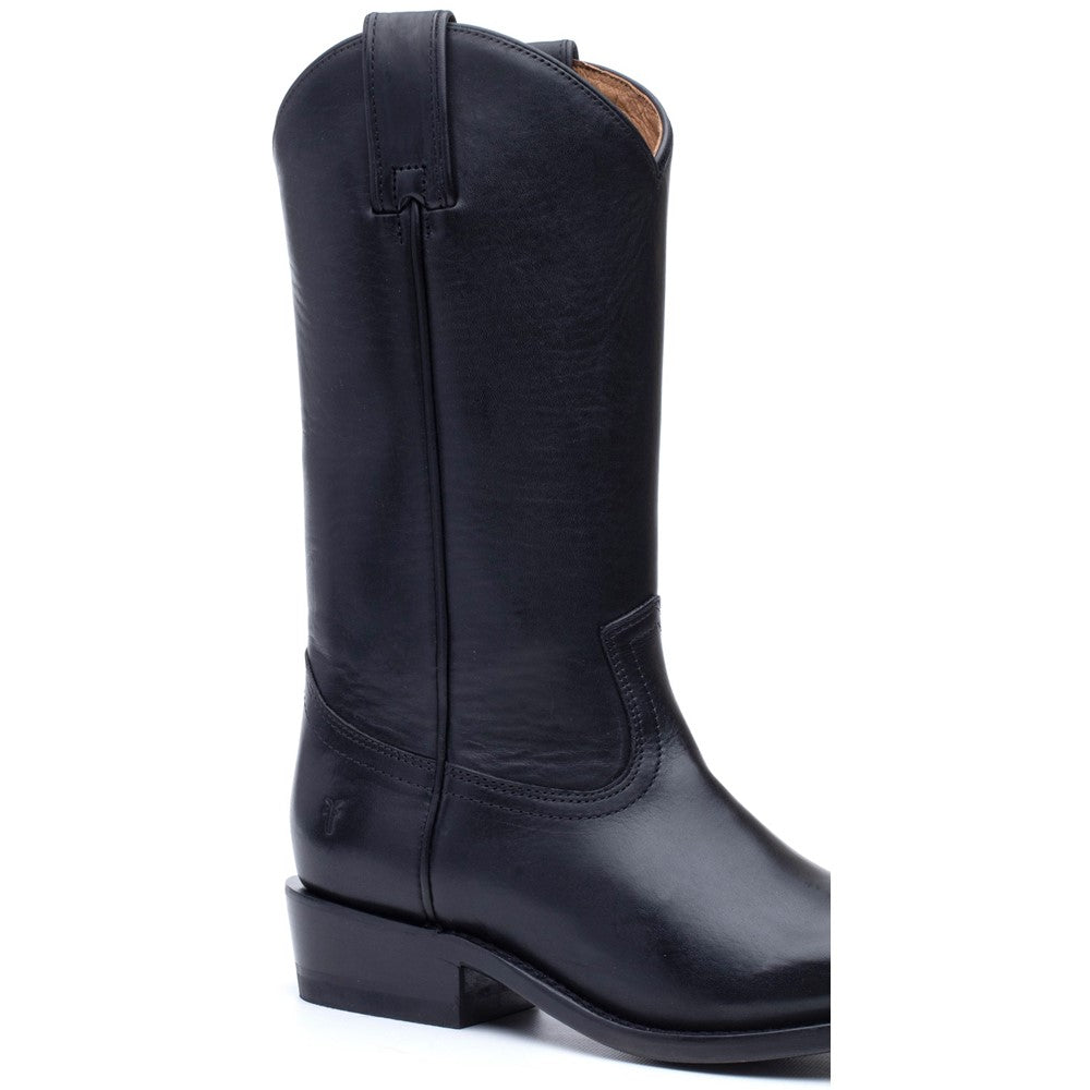 Close-up view of stitching on Frye Billy Pull On Boot in Black