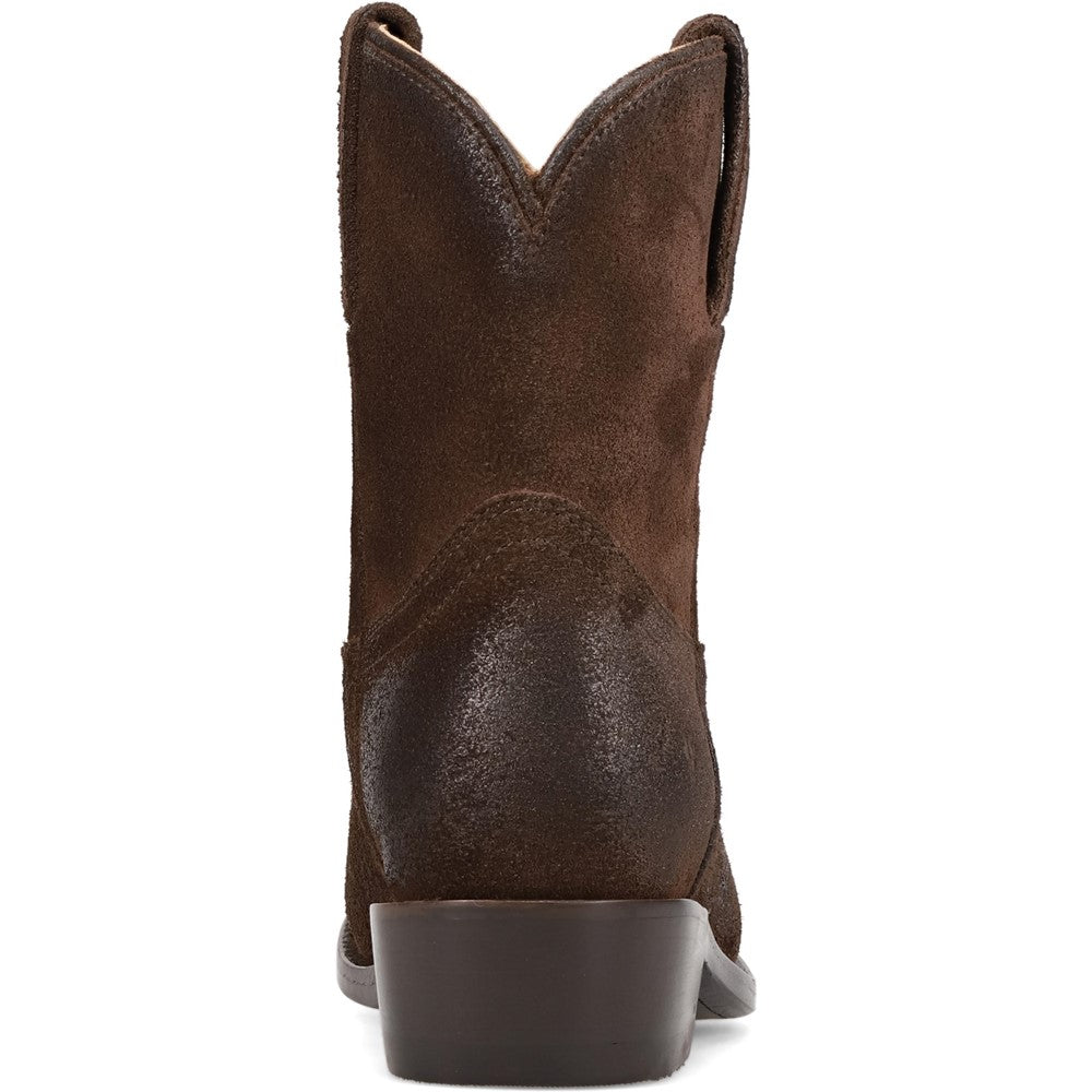 Back view of Frye Billy Short Boot in Chocolate