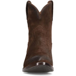 Front view of Frye Billy Short Boot in Chocolate