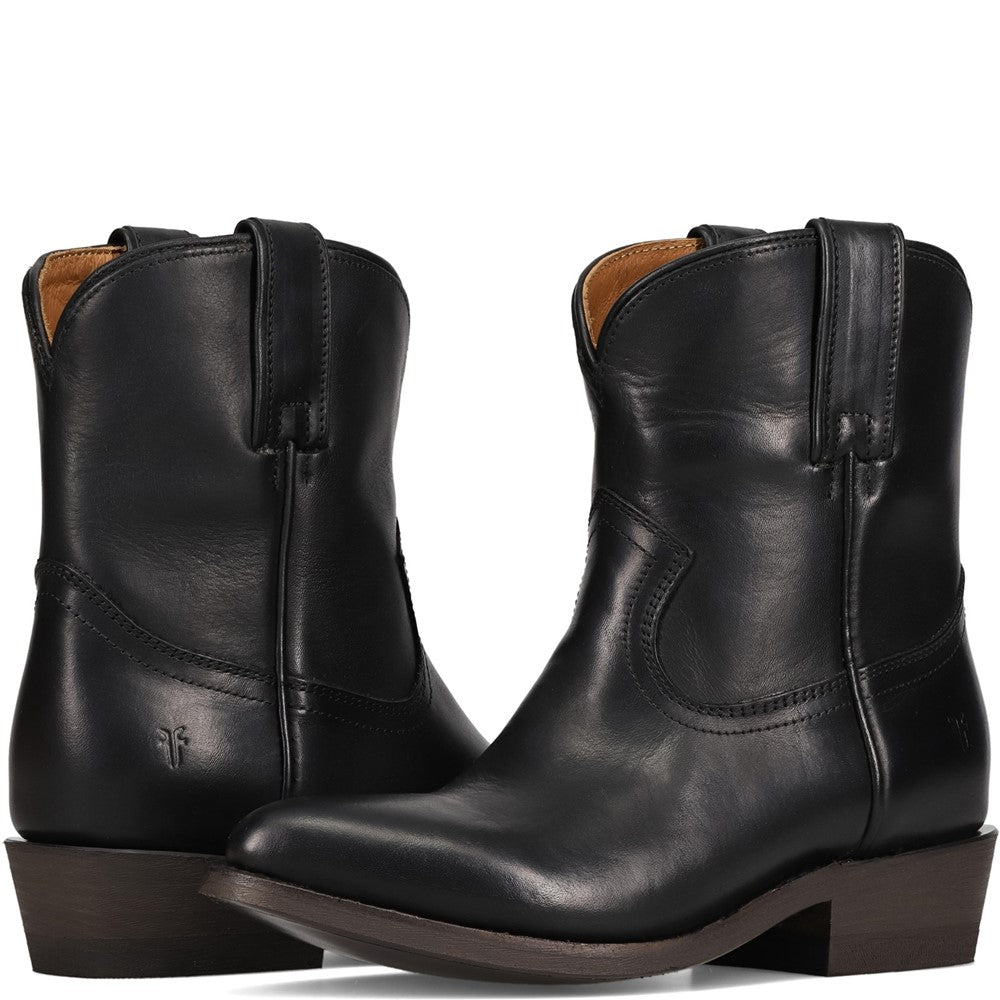 Crossed pair view of Frye Billy Short Boot in Black