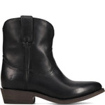 Side view of Frye Billy Short Boot in Black