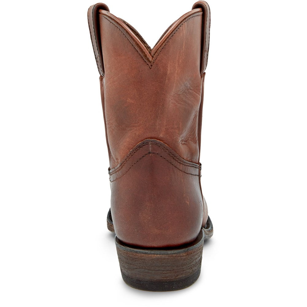 Back view of Frye Billy Short Boot in Cognac