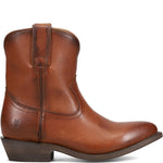 Side view of Frye Billy Short Boot in Cognac