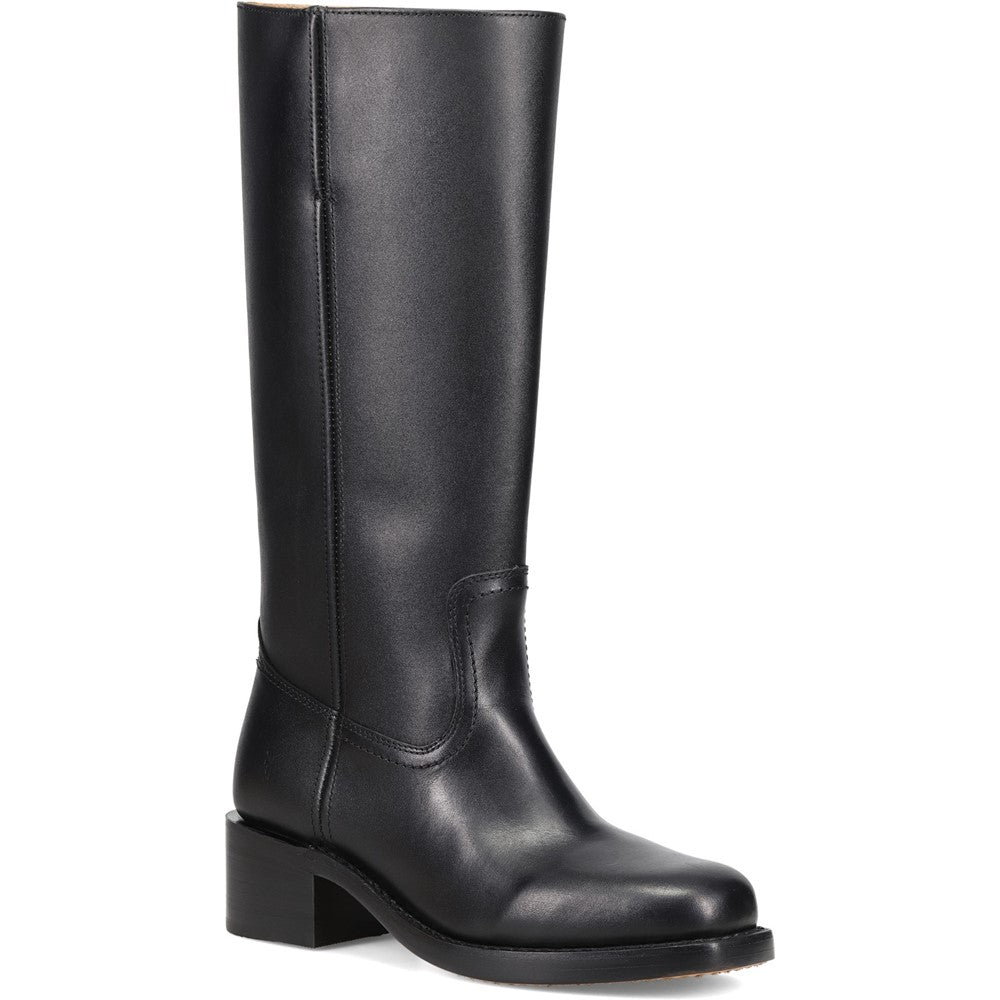 Three-quarter view of Frye Campus 14L Boot in Black