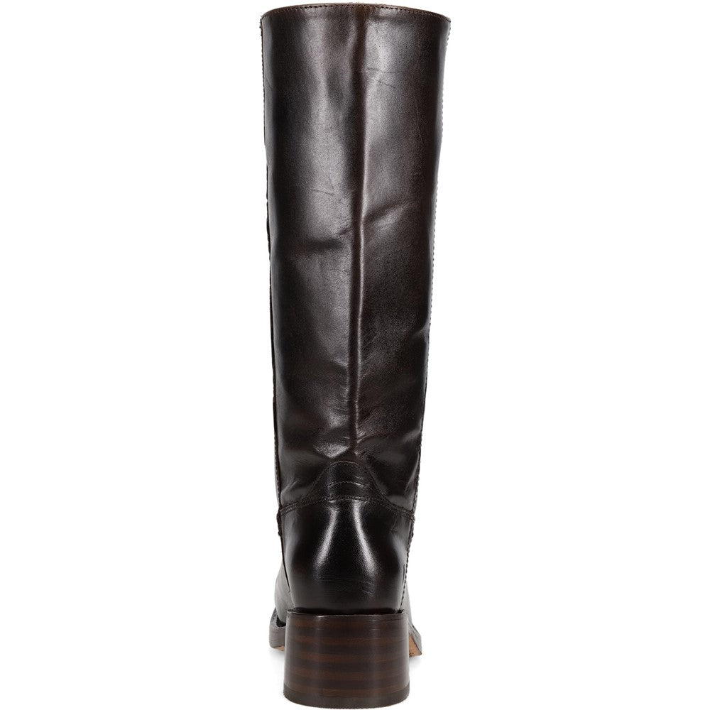 Back view of Frye Campus 14L Boot in Bourbon