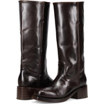 Crossed pair view of Frye Campus 14L Boot in Bourbon