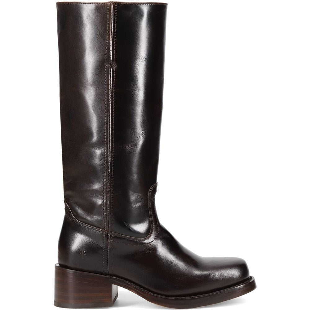Side view of Frye Campus 14L Boot in Bourbon