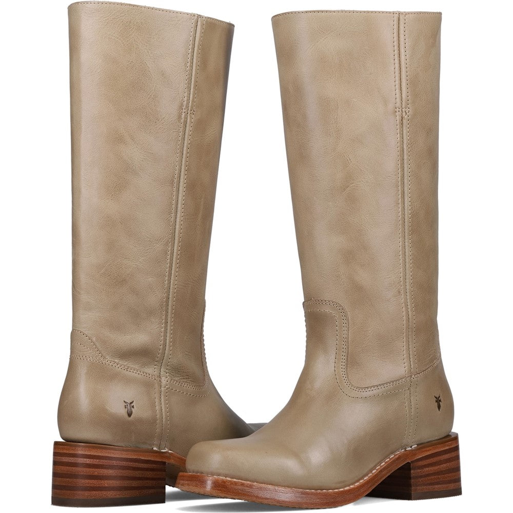 Crossed pair view of Frye Campus 14L Boot in Eucalyptus