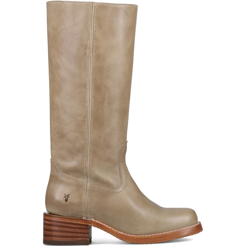 Side view of Frye Campus 14L Boot in Eucalyptus