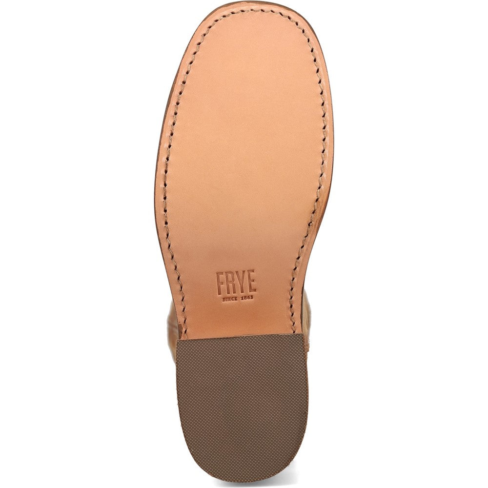 Outsole view of Frye Campus 14L Boot in Light Brown