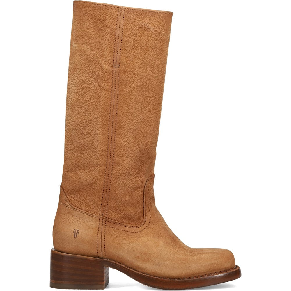 Side view of Frye Campus 14L Boot in Light Brown