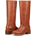 Crossed pair view of Frye Campus 14L Boot in Tan