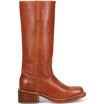 Side view of Frye Campus 14L Boot in Tan
