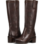 Crossed pair view of Frye Kate Pull On Boot in Dark Brown