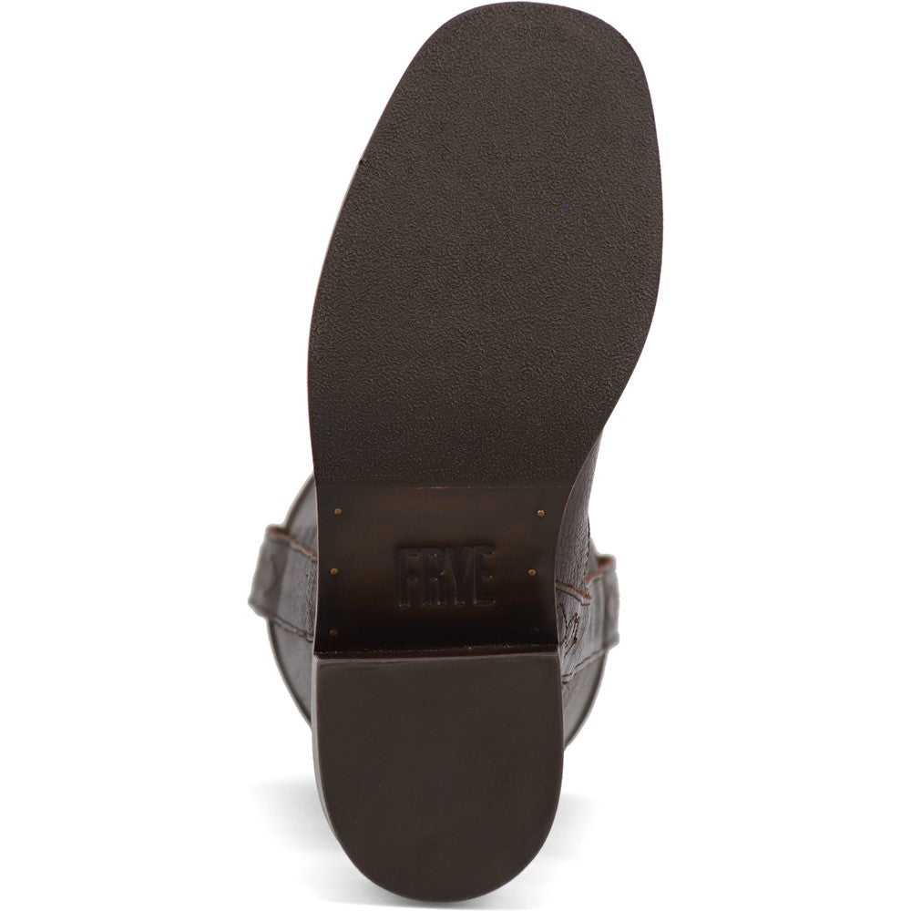 Outsole view of Frye Kate Pull On Boot in Dark Brown