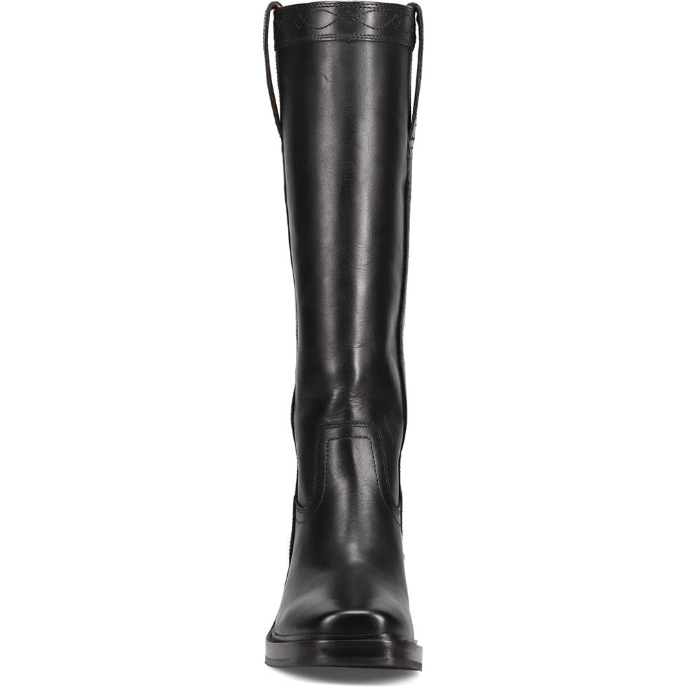 Front view of Frye Kate Pull On Boot in Black