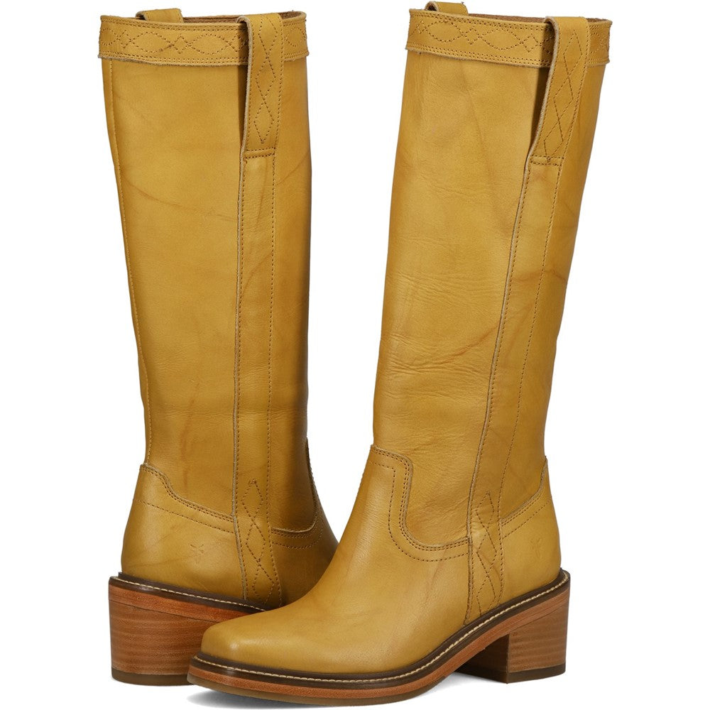 Crossed pair view of Frye Kate Pull On Boot in Banana