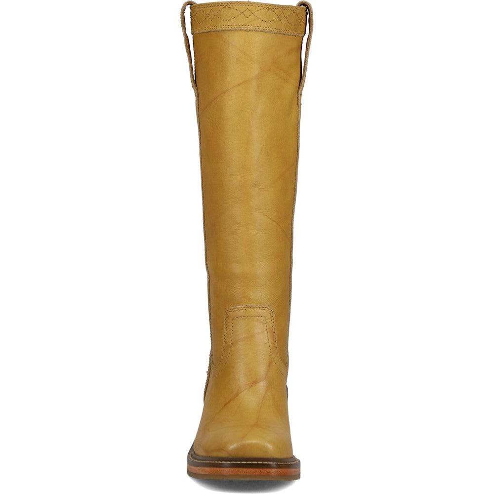Front view of Frye Kate Pull On Boot in Banana