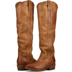 Crossed pair view of Frye Billy Softy Tall Boot in Amber