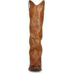 Front view of Frye Billy Softy Tall Boot in Amber